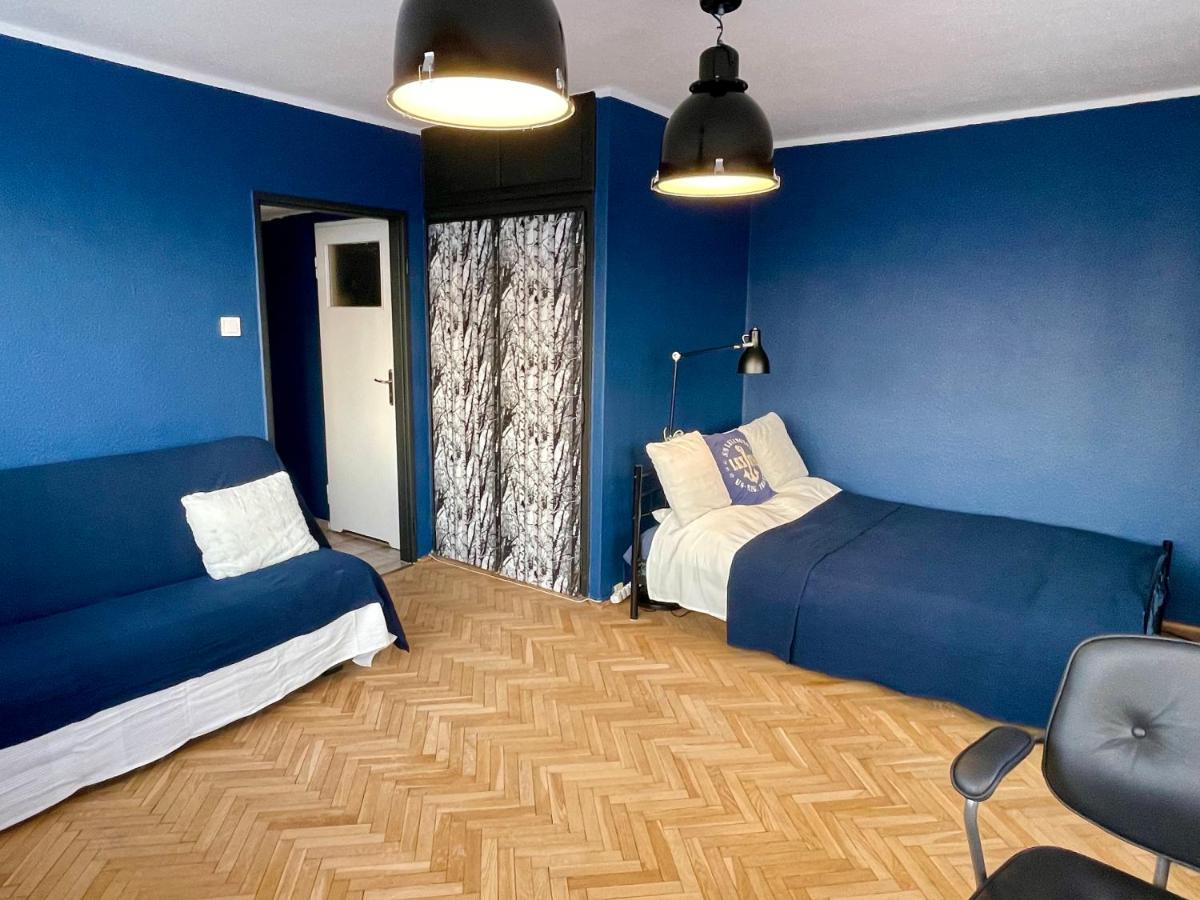 Super Apartament Blue Scisle Centrum Dwie Linie Metra Netflix Wifi 300 Mbs Panorama Miasta 华沙 外观 照片