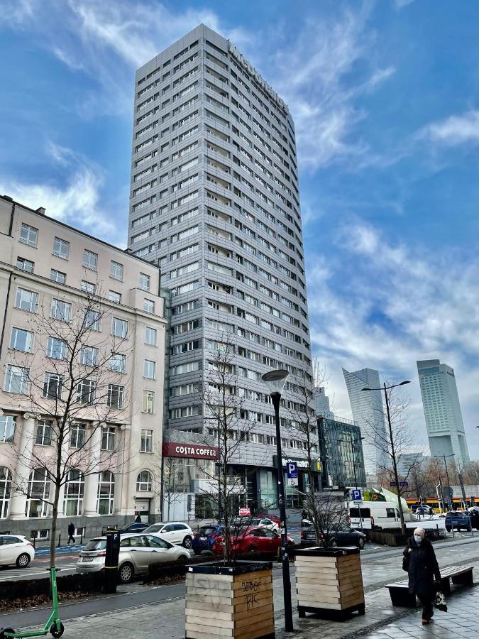Super Apartament Blue Scisle Centrum Dwie Linie Metra Netflix Wifi 300 Mbs Panorama Miasta 华沙 外观 照片