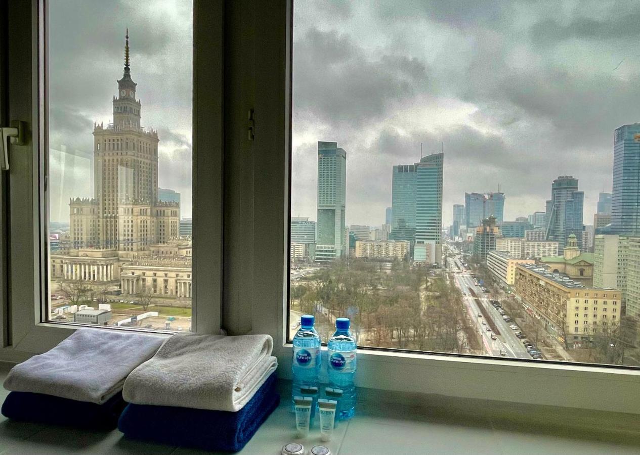 Super Apartament Blue Scisle Centrum Dwie Linie Metra Netflix Wifi 300 Mbs Panorama Miasta 华沙 外观 照片