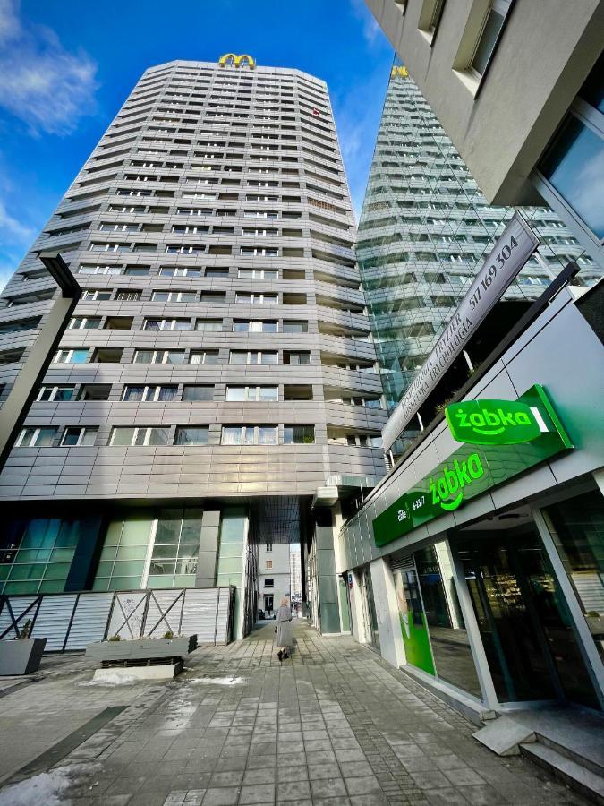 Super Apartament Blue Scisle Centrum Dwie Linie Metra Netflix Wifi 300 Mbs Panorama Miasta 华沙 外观 照片