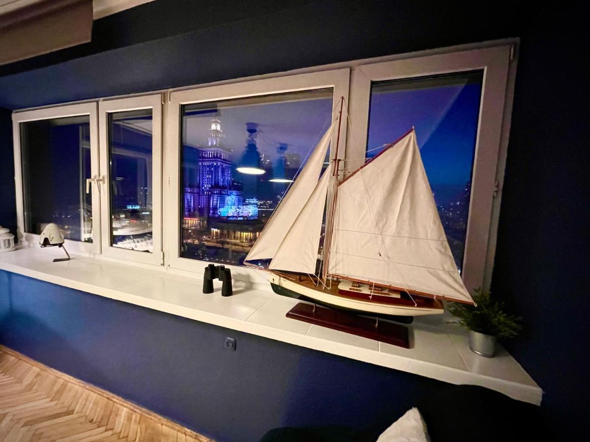 Super Apartament Blue Scisle Centrum Dwie Linie Metra Netflix Wifi 300 Mbs Panorama Miasta 华沙 外观 照片