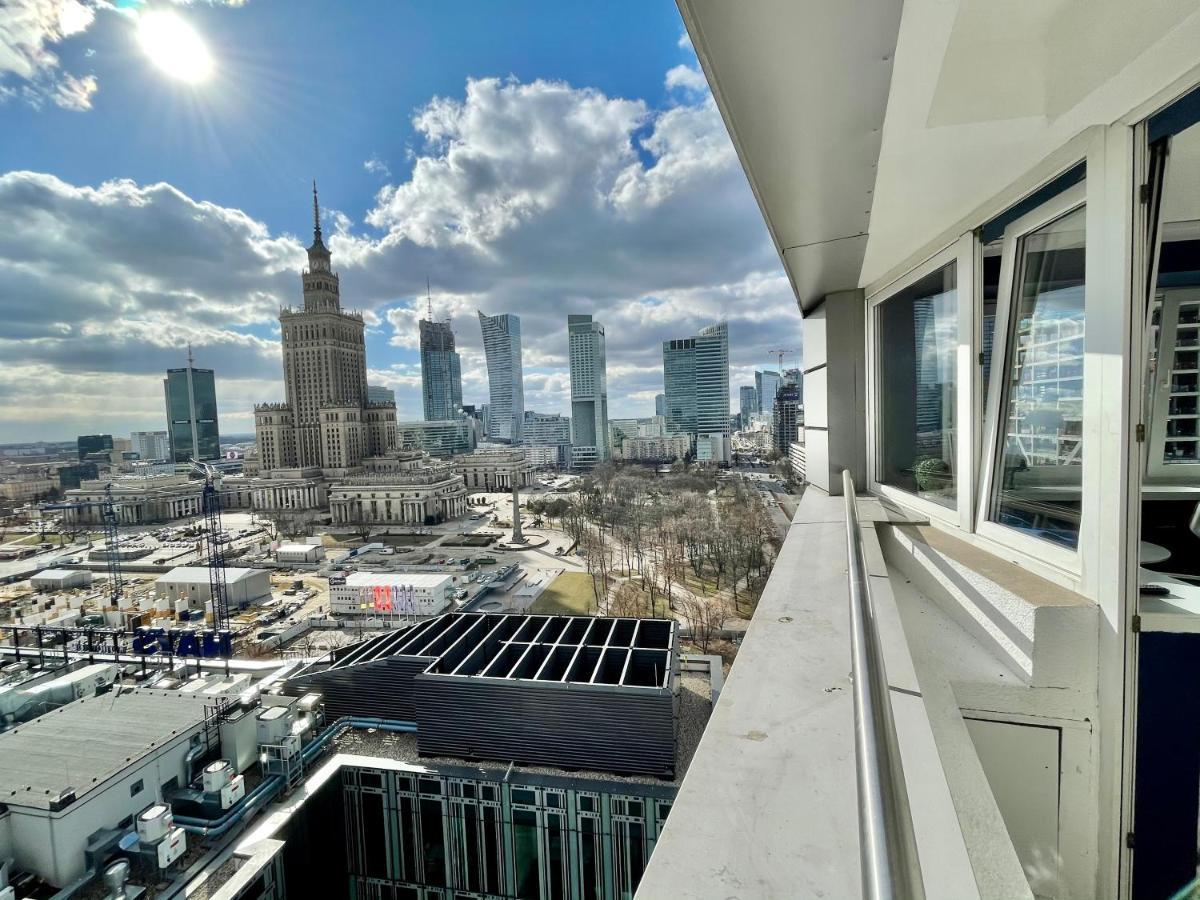 Super Apartament Blue Scisle Centrum Dwie Linie Metra Netflix Wifi 300 Mbs Panorama Miasta 华沙 外观 照片